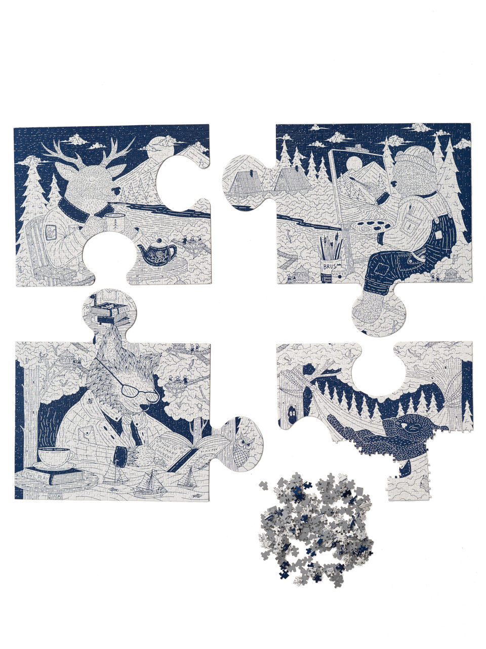 QUIET HOURS IN THE WOODS PUZZLE