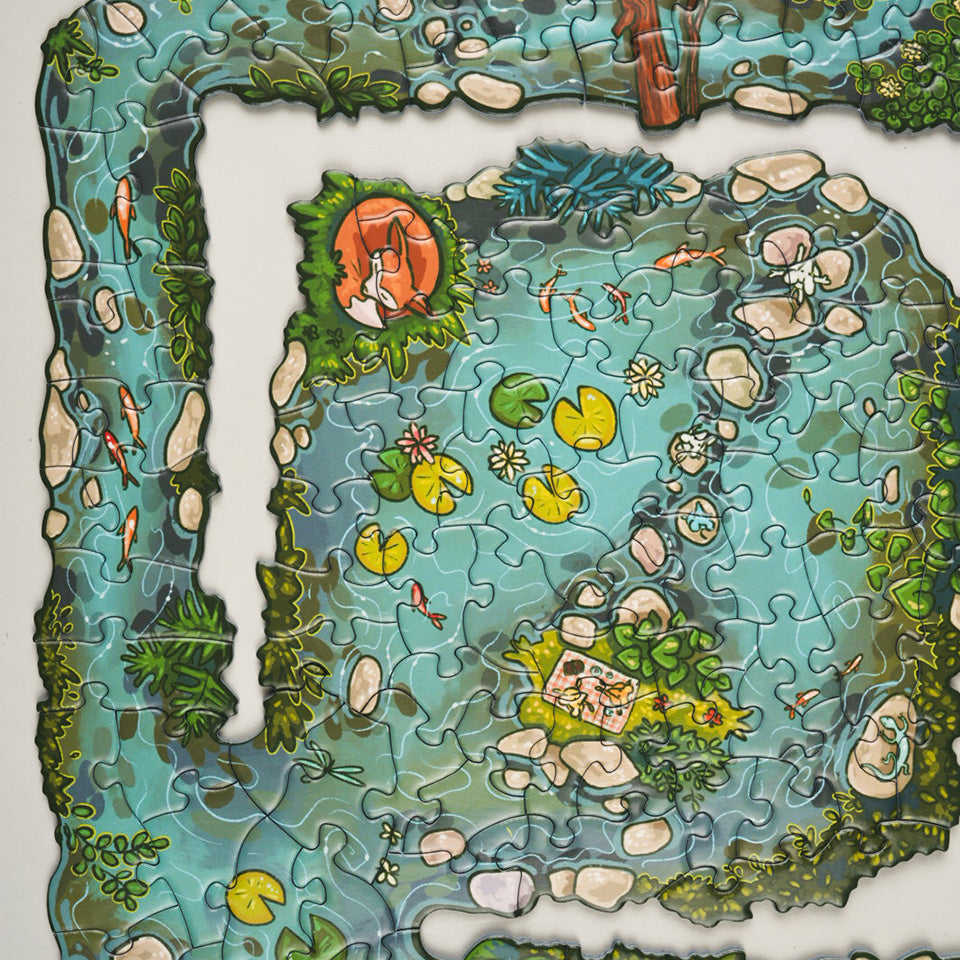 EDGE PIECE PUZZLE: SUMMER DAY ON THE RIVER