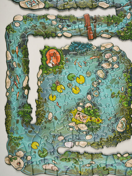 EDGE PIECE PUZZLE: SUMMER DAY ON THE RIVER – Yetch Studio