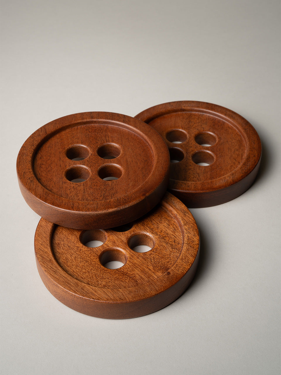 BUTTON COASTERS (3 PACK)