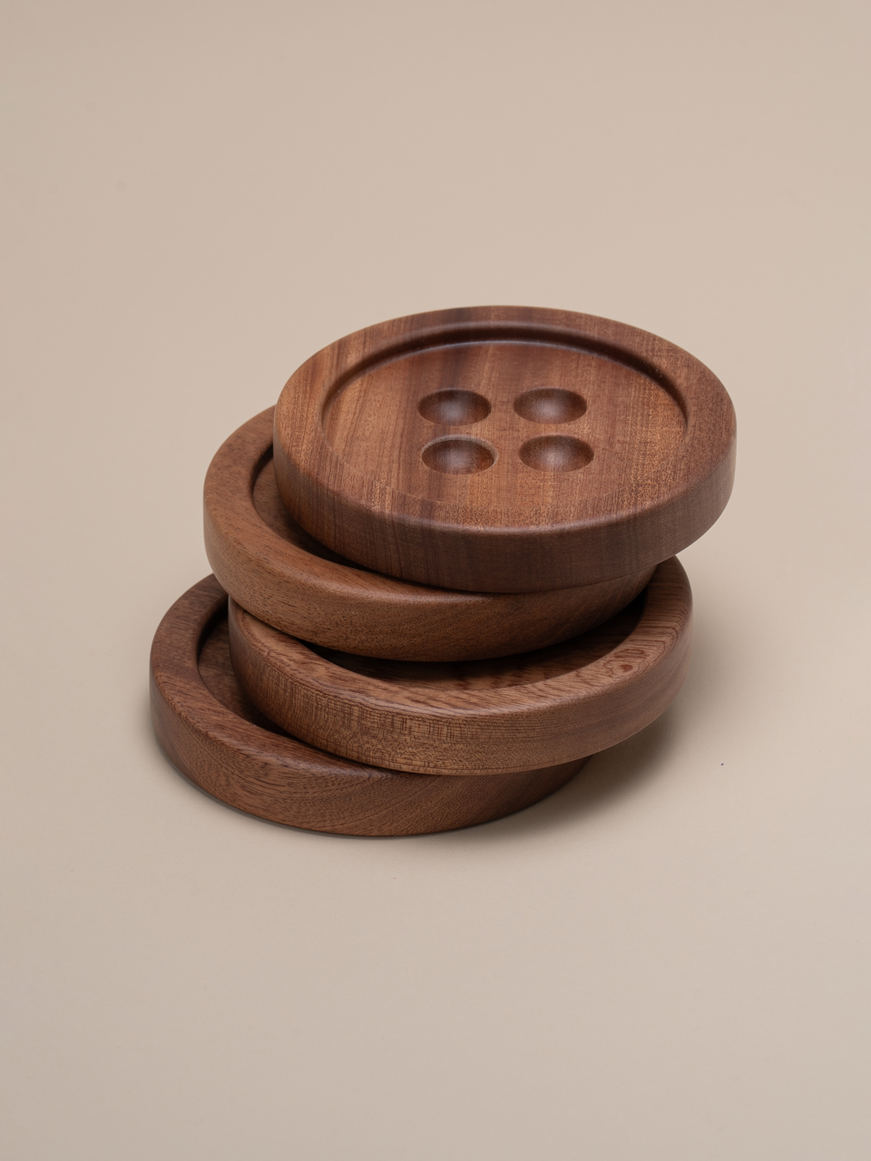 BUTTON COASTERS (4 PACK)