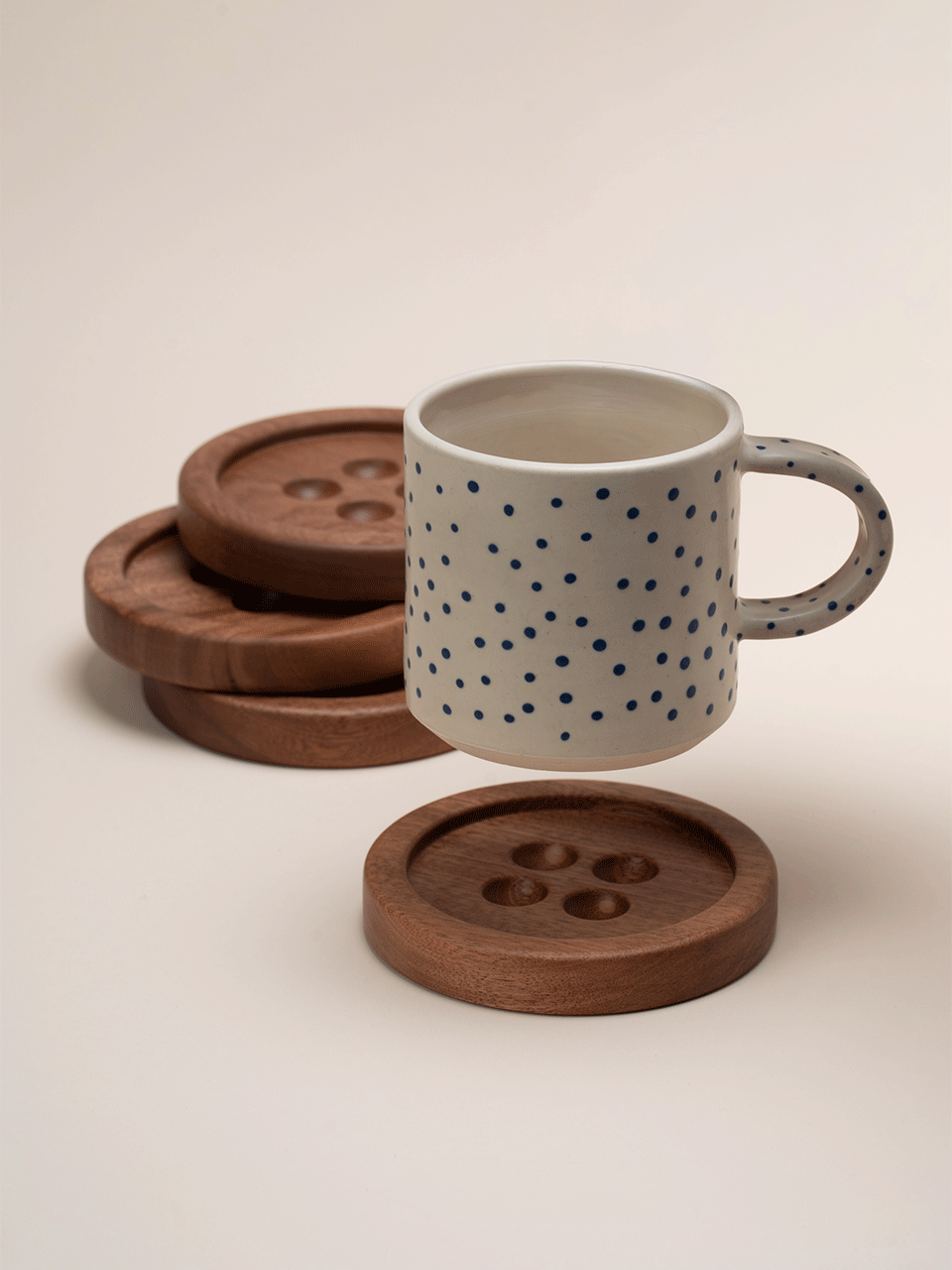BUTTON COASTERS (4 PACK) – Yetch Studio