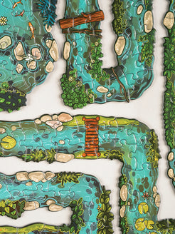 EDGE PIECE PUZZLE: SUMMER DAY ON THE RIVER – Yetch Studio