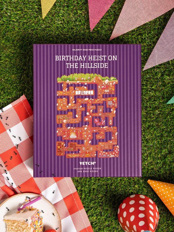 EDGE PIECE PUZZLE: BIRTHDAY HEIST ON THE HILLSIDE – Yetch Studio