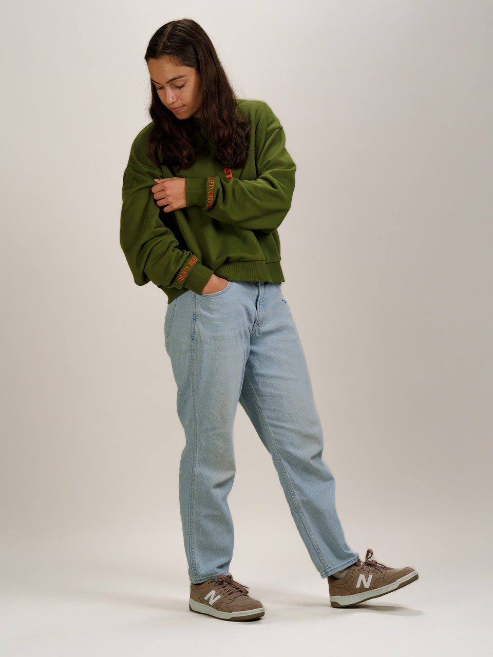 LEFTY LOOSEY, RIGHTY TIGHTY CREWNECK