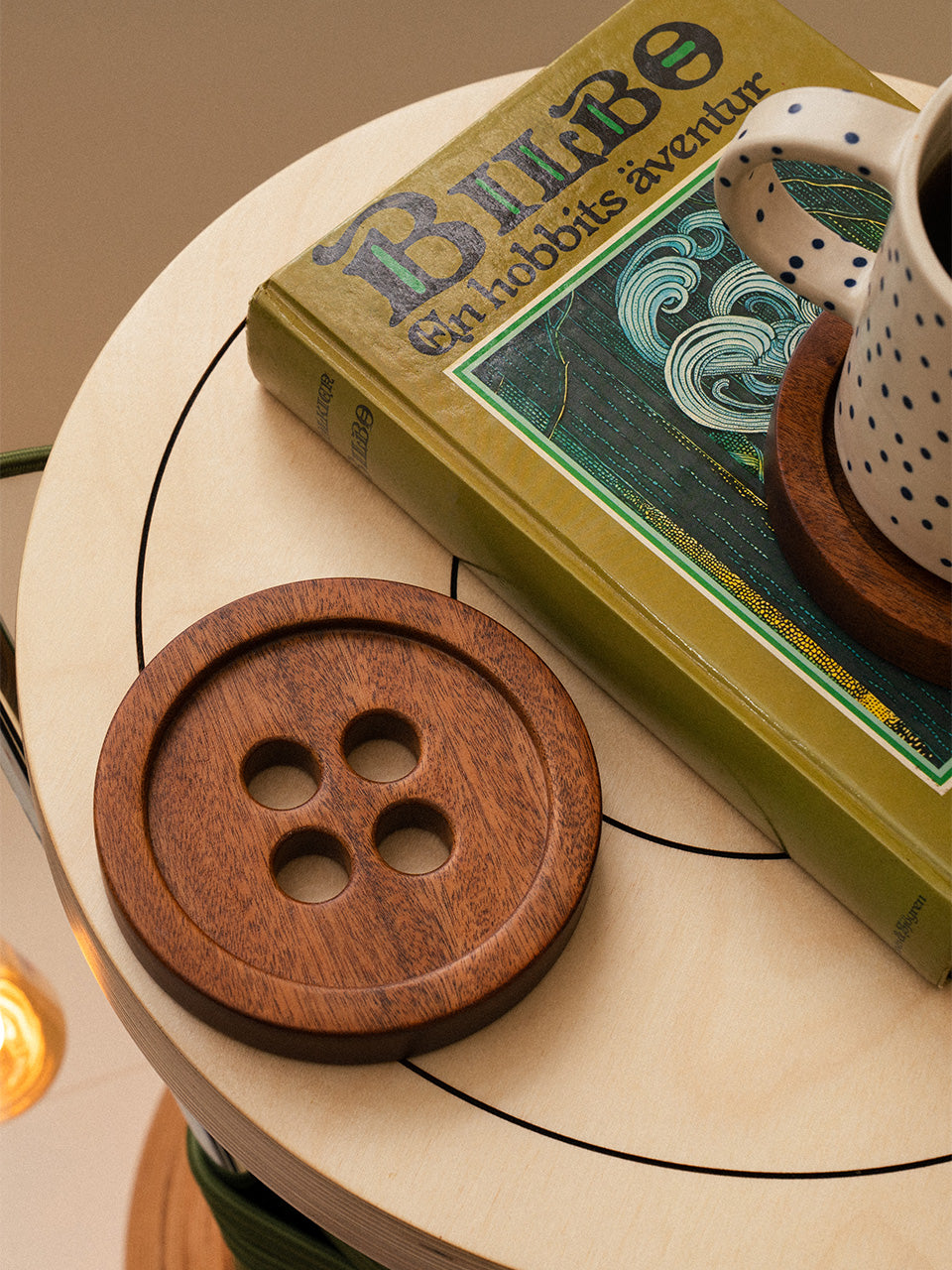 BUTTON COASTERS (3 PACK)