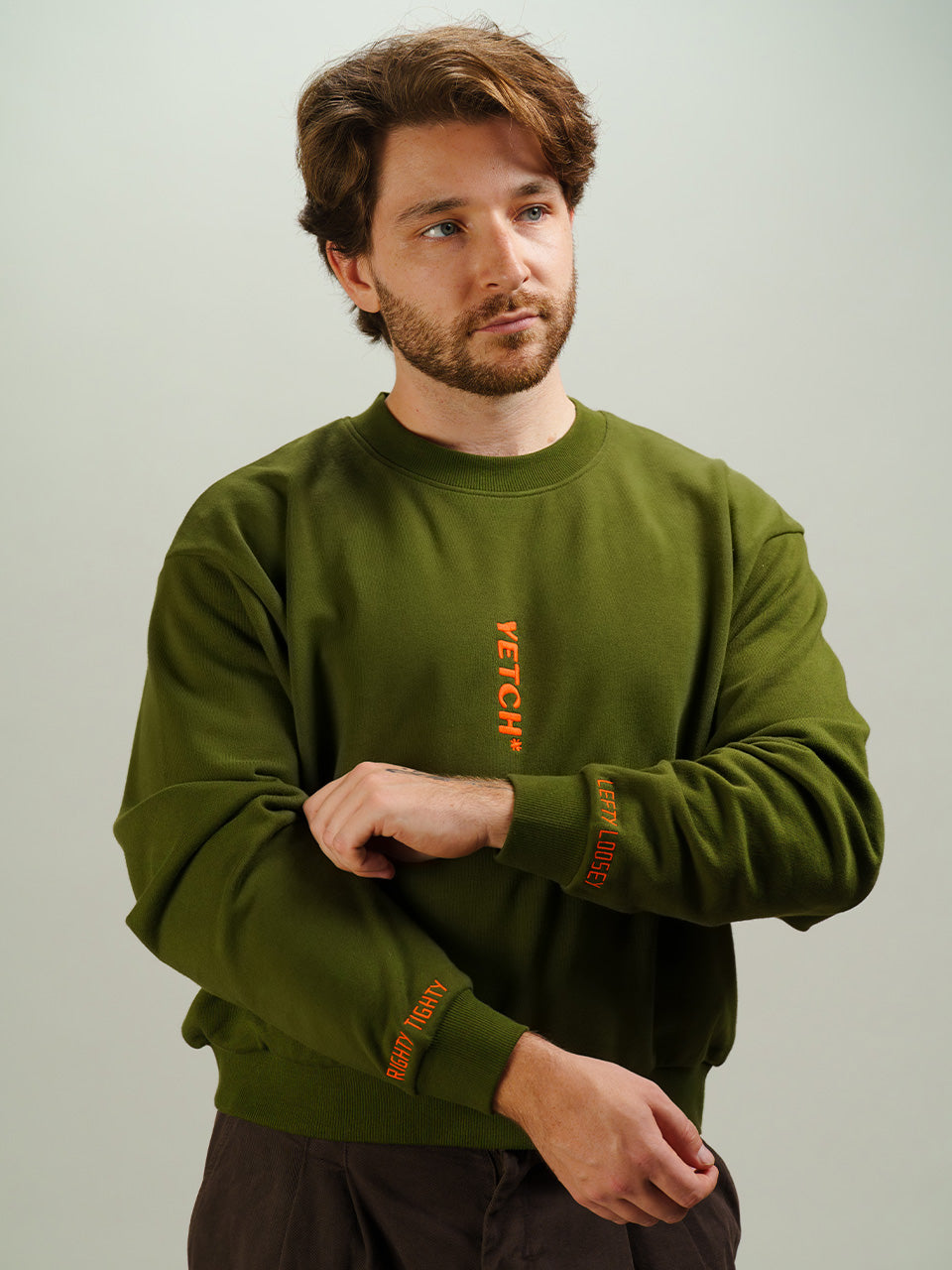 LEFTY LOOSEY, RIGHTY TIGHTY CREWNECK