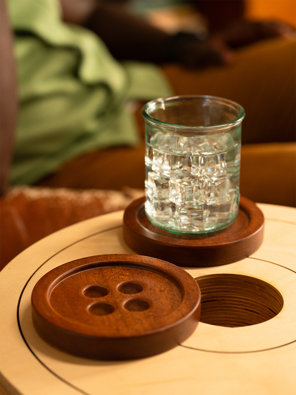 BUTTON COASTERS (4 PACK)