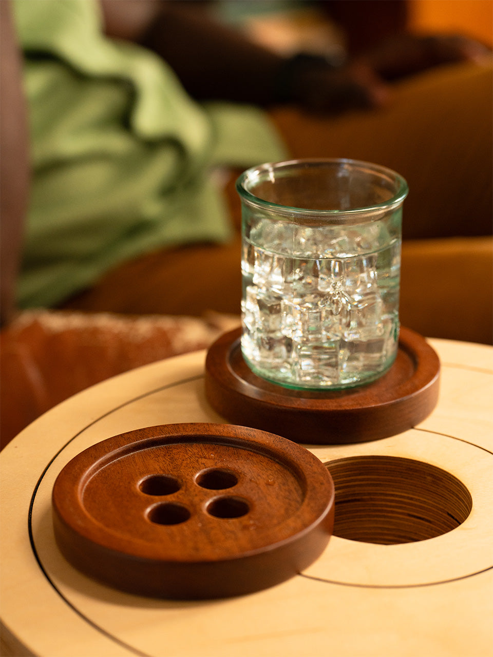 BUTTON COASTERS (3 PACK)